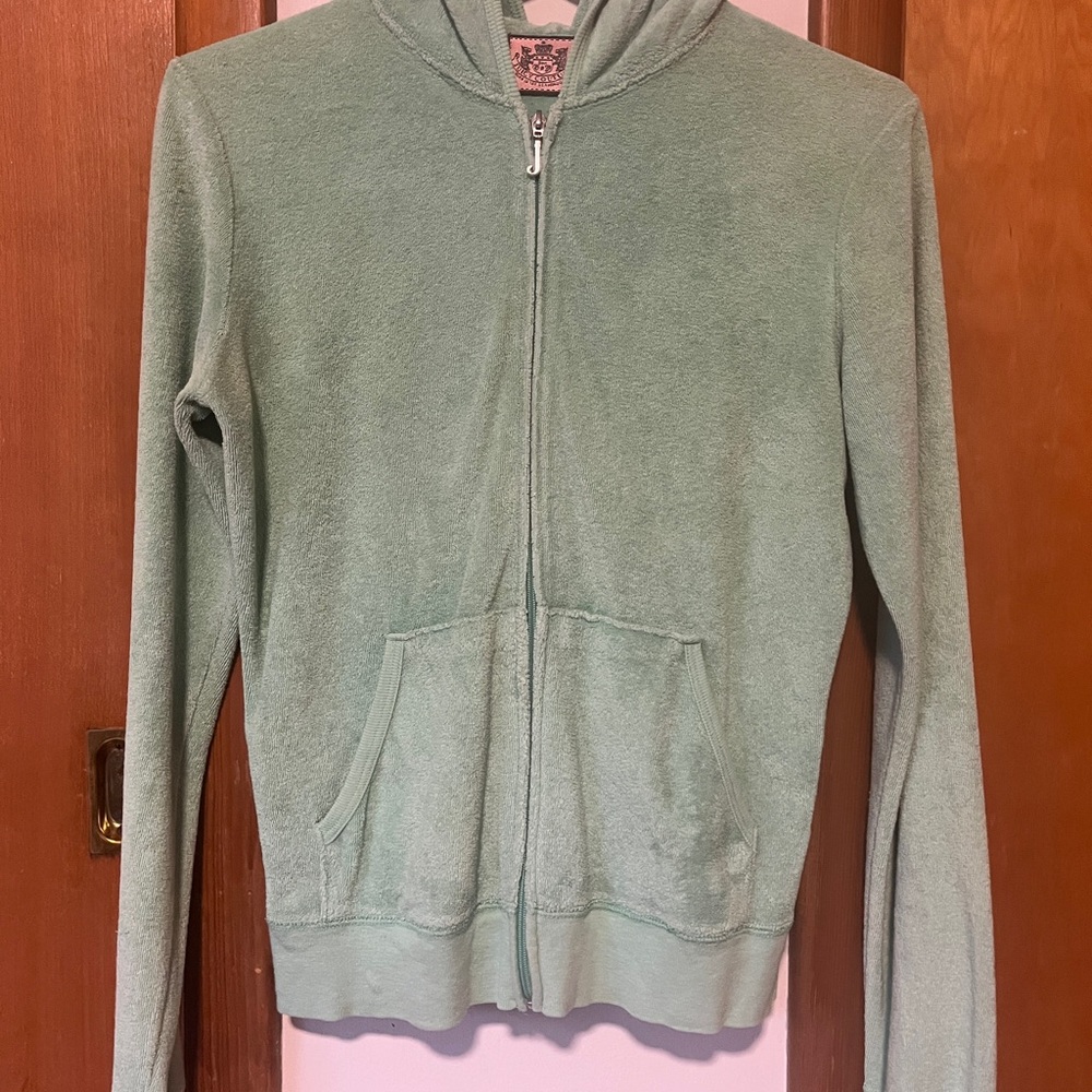 Juicy Couture Mint Green Zip-Up Hoodie